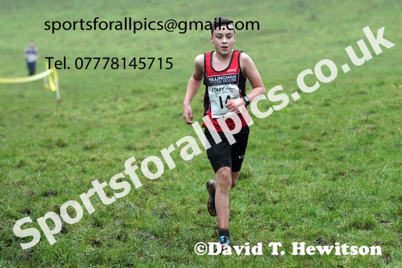 Boys under-13s, NECAA Junior Cross Country Relays, Thornley Farm, Peterlee, Saturday, December 12th. Photo: David T. Hewitson/Sports for All Pics